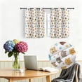 Cat and Fish White Pattern Blackout Curtains,Triple Weaved Fabric ...