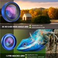 thumbnail image 2 of Matsuzay Lente 2 en 1 0.45X Gran Angular + Lente 12.5X Lente Profesional de Cámara de Teléfono de Alta Definición Teléfono y Comunicación Numero 3, 2 of 6