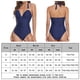 thumbnail image 2 of Conjuntos de bikini Tirantes finos Traje de baño Control de barriga para mujer (Azul marino XL) FLhrweasw Para estrenar, 2 of 8