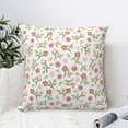thumbnail image 4 of Pofeuu Rose Flowers Print Double-sided plush pillowcase Square Throw Pillow Covers Pillows Cover for Living Room Bedroom Sofa Couch Cushion Cover（No pillow core）-16"x16", 4 of 7