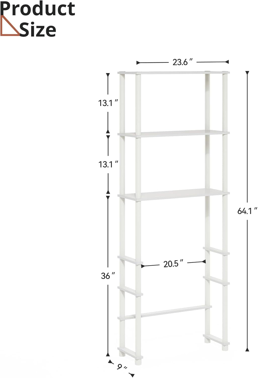 Librala Mini Fridge Organizer Shelf, 3-Tier Microwave and Mini Fridge Stand with Storage Dorm Refrigerator Shelf for Kitchen