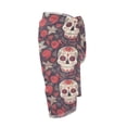 thumbnail image 6 of Uourmeti Women's Sugar Skull Rose Print Coverups Scarf Blouse for Swimwear Sarong Pareo Wraps for Travel Vacations, 6 of 7