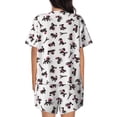 thumbnail image 3 of Lsque Poodle Dog Women's Short-Sleeved Pajama Set - 2 Piece Soft and Lightweight Sleepwear Set-Large, 3 of 9