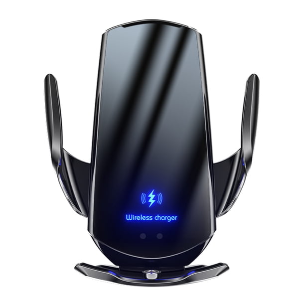 Soporte para teléfono Soporte para teléfono móvil para automóvil Cargador inalámbrico Soporte automático para teléfono móvil, Negro kenally EL001533-04B