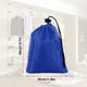 thumbnail image 5 of 2 Piezas Bolsas con Cordón de Poliéster Azul Bolsas con Cordón para Ropa Bolsas con Cordón con Asa Almacenamiento de Ropa Bolsas con Cordón a Prueba de Polvo Publicidad y Promoción, 5 of 5