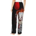 thumbnail image 3 of It Pennywise Horror Women's Pajama Pants, Comfy All Over Print Lounge Pants Casual Sleepwear with Pockets & Drawstring, 3 of 8