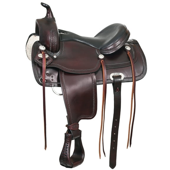 15 In Hilason Western Draft Horse Trail PleasureAmerican Leather Saddle