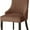 Brown, variant on Velvet Wingback Side Chair Cover Slipcover Stretch Washable Sloping Armchair Accent Chair Protector Seat Cover for Dining Room Banquet Home Party Decor 1PACK
