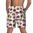 thumbnail image 4 of Balery Halloween Mouth Mens Swim Trunks Swim Shorts for Men Quick Dry Inseam Beach Shorts with Compression Liner Pocket-X-Large, 4 of 9