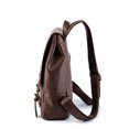 thumbnail image 3 of Mochila de cuero vegano Vintage Laptop Bookbag para Mujeres Hombres, Black Faux Leather Backpack Purse College School Bookbag Weekend Travel Daypack oso de fresa Juguete, 3 of 5