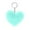 I, variant on Cute Heart Plush Keychain for Women Girls - 3.14" Soft Bag Charm Purse Accessory, Valentine's Day Gift Novelty Keyring for Her Handbags & Backpacks