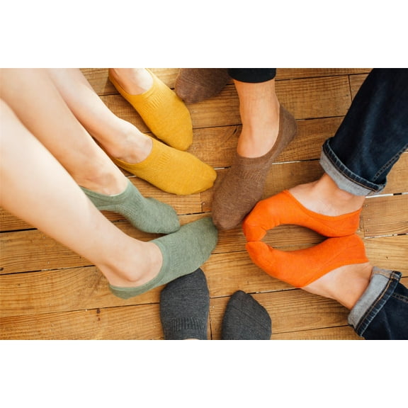 Lian LifeStyle - Women's Breathable Ultra Low Cotton Socks L1801 Size 6-9