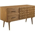 thumbnail image 1 of Tessa 58" Solid Wood 2-Drawer Prism Sideboard in Caramel, 1 of 14