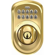 Schlage Bright Brass Steel Electronic Deadbolt
