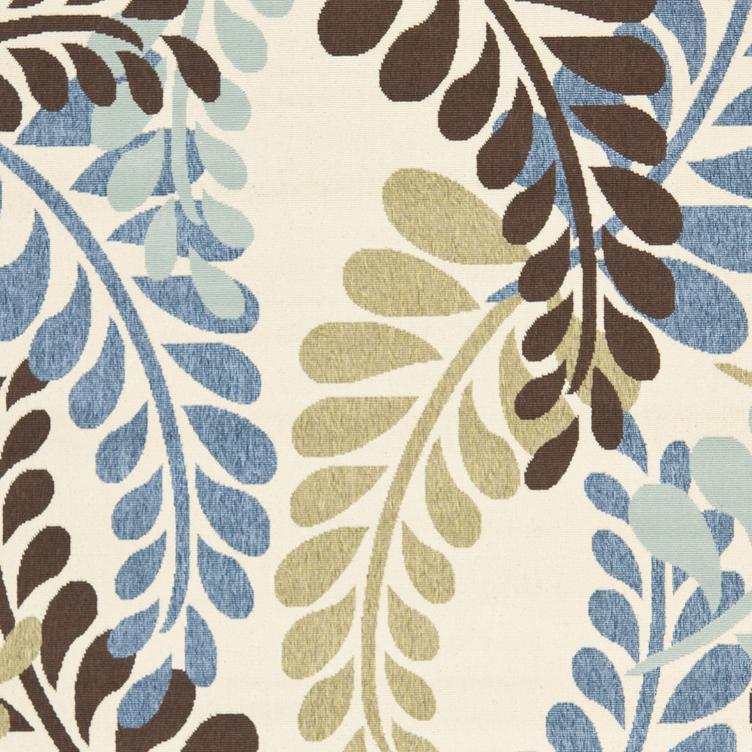 SAFAVIEH Veranda Earleen Floral Indoor/Outdoor Area Rug, 8' x 10', Cream/Aqua