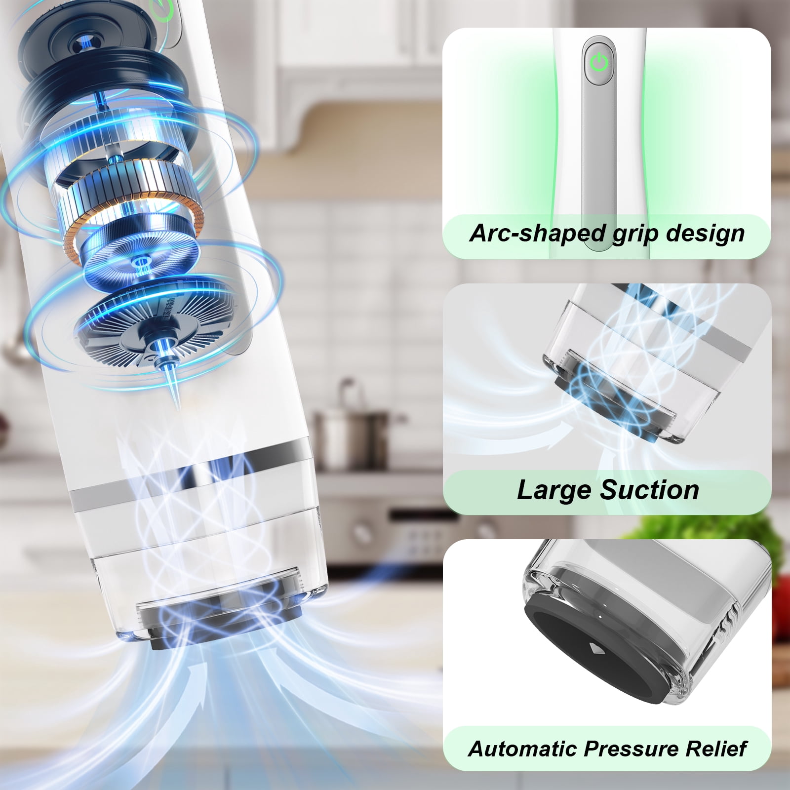 Furnhome Handheld Compact Vacuum Sealer Machine for Food Preservation
