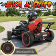 thumbnail image 4 of TOYBSNR 24V Electric Drift Go Kart for Kids 6-14, 24V Drift Car Ride On Racing Kart for Big Kids, Adjustable Seat, 9.3 MPH,Red, 4 of 11