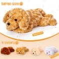 thumbnail image 2 of Perro de peluche Skylety Golden Retriever con cachorros, 5 unidades, 2 of 7