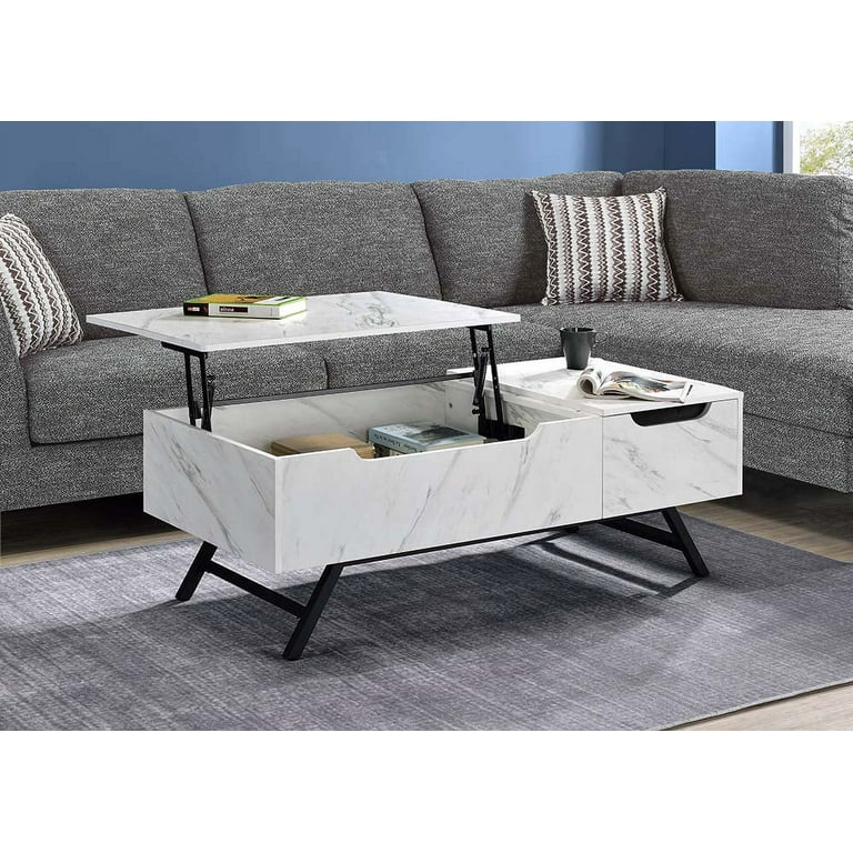 Acme Furniture ACME Throm Coffee Table w/Lift Top, White