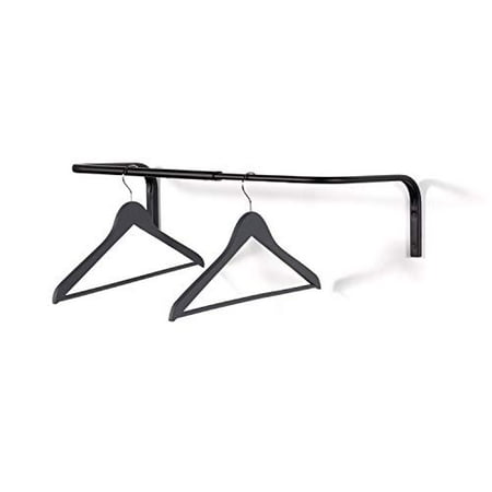 Brightmaison Wall Mounted Adjustable Durable Steel Clothes Rack Drying And Hanging Closet Bar Rail Ball Organizer Black Canada - Brightmaison Clothes Drying Rack Stainless Steel Wall Mounted Folding