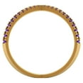thumbnail image 4 of Statement Engagement Ring for Women - 0.245ct Natural Amethyst in 18K Yellow Gold Promise Ring, 4 of 6