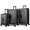 Dark Grey, variant on Italy Linea 3-Piece Polycarbonate Hardside Luggage Set, Spinner Suitcases with TSA Lock, 20/28/30 inches, Blue