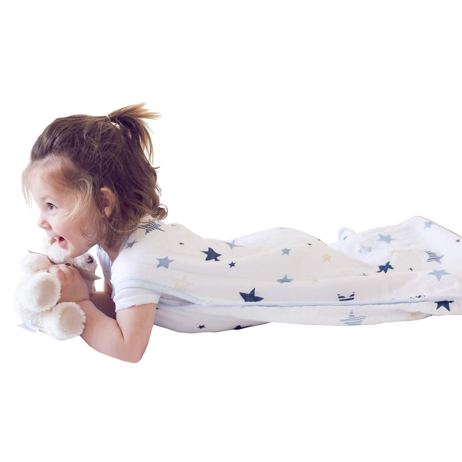 molis&co Baby Sleep Bag and Sack 6-12 Months Unisex Kiwi Print 31.5 0.5 TOG Super Soft and Light Muslin Wearable Blanket 