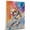 American Bulldog, variant on Silky Terrier Dog Playing Skiing Wall Stretched Canvas Size 8x12 – Silky Terrier Canvas Art for Dog Lovers, Skiing Canvas Wall Decor