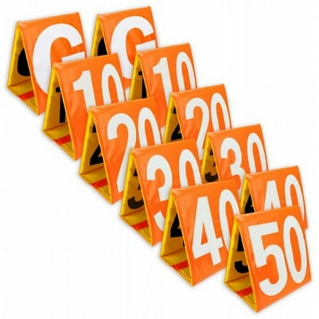 Crown Sporting Goods Day & Night Football Yard Markers Full Set of 11 Crown Sporting Goods Day & Night Football Yard Markers Full Set of 11