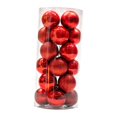 thumbnail image 4 of 24 Piezas De Bolas De Navidad Para Decoración De Fiestas, Suministros Para Inauguración De La Casa, Vacaciones, Color Rojo, 8 Cm Rojo 8 cm, 4 of 8