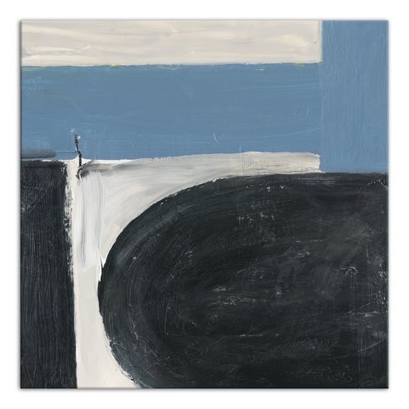 Creative Products Abstract Blue Shapes 36 x 36 Canvas Wall Art