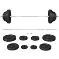 thumbnail image 1 of Soozier 154 lbs Barbell Weight Set, Adjustable Weights for Home Gym, 1 of 10