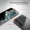 thumbnail image 3 of Glitter Clear Case for Samsung Galaxy S22 Plus 5G Design for Girls Women Hybrid Hard PC Back Shell & TPU Raised Bezel Shockproof Bumper Protective Cover Anti Yellow Sparkle Shiny, 3 of 14