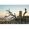 thumbnail image 2 of Collins, Ann 18x13 Black Ornate Wood Framed with Double Matting Museum Art Print Titled - Arizona-Grand Canyon National Park-Sunrise at the Desert View Watchtower, 2 of 4