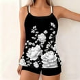 thumbnail image 6 of Bikini Sets for Women Plus Size Floral Print Two-Pieces Swimsuit for Women Sleeveless High Waist Conservative Swimwear Bathing Suit, 6 of 8