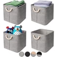 thumbnail image 1 of Set Of 4 Storage Basket, Folding Storage Cubes Open Storage Boxes-30Cm, Multicolor Storage Boxes For Clothes, Toys, Cabinets, Cupboards, Shelves, 1 of 7