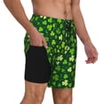 thumbnail image 2 of Kdxio Happy St. Patrick'S Day Print Men'S Swim Trunks With Compression Liner 7 Inch Inseam Quick Dry Swim Shorts, 2 of 7