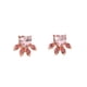 thumbnail image 4 of Anillo europeo y americano con huellas de oro rosa, bonitos pendientes de garra de gato con circonitas de cobre, 4 of 5