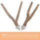 thumbnail image 3 of Soporte de Percha para pájaros YONGSHENG con Plataforma de madera 5 piezas para pájaros pequeños y medianos, 3 of 5