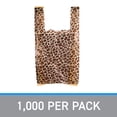thumbnail image 5 of SSWBasics Small Leopard Print Plastic T-Shirt Bags - 8" x 5" x 16" - Case of 1000 -, 5 of 5