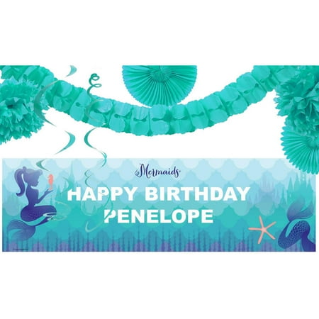 Mermaids Under the Sea Party Banner Decoration Kit