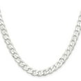 thumbnail image 2 of 925 Sterling Silver Curb Chain Styles Necklace 7 mm 22 inch, 2 of 4