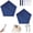 2Pcs-A, variant on Pencil Umbrella From Japan, Ultra-Lightweight Compact All-Weather Umbrella, Upf 50+ Sun Protection Rain Shade Small Portable for Backpack Handbag Beach Commute Outdoor
