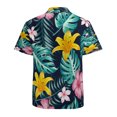 thumbnail image 3 of High Quality Hawaiian Shirts for Men Short Sleeve Aloha Beach Shirt Floral Summer Casual Button Down Shirts Blouses POHLL4, 3 of 7