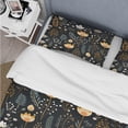 thumbnail image 4 of Designart "Rustic Charm In Black And Yellow Garden" Floral Bedding Covert Set - Cottage Bed Set With 2 Shams, 4 of 5