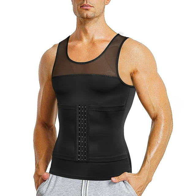 Hombres cintura recortadora cinturón envoltura entrenador caliente juramento camisa corsé adelgazante cuerpo Shaper