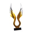 thumbnail image 5 of TISHITA Resin Abstract Wing Statue Figurine Table Decoration Decorative Hand Crafted Feng Shui Ornament for Home Office Lightweight B, 5 of 8