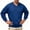 Blue, variant on Zylanna Men's Big & Tall Long Sleeve Sweatshirt, V-Neck Solid Color Fall and Winter Loose Fit Casual Pullover Tops for Daily Wear Navy