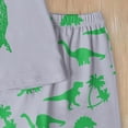 thumbnail image 6 of TOWED22 Toddler Boys Pajamas Cotton Summer Pjs for Boy Jammies Dinosaur Dog Little Kids Clothes Sleepwear Short Sets Size 2-7T Light Gray,3-4 Y, 6 of 6