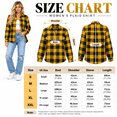 thumbnail image 6 of HappyYEE Plaid Button up Shirt for Women, Lightweight Lapel Collar Long Sleeve Blouses, Loose Casual Outerwear Tops, 6 of 8